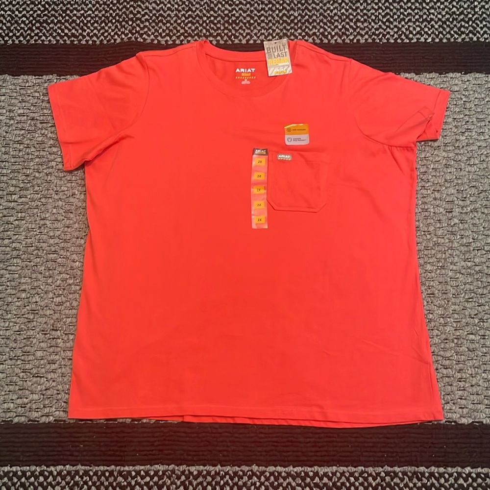 Ariat Work Rebar Cotton Strong SS T-shirt Women’s Sz 2XL Workwear Construction